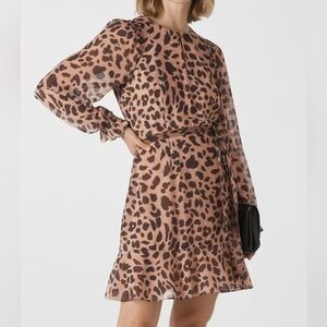 Brushed Cheetah Flippy Dress
